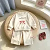 Nuevo Conjunto de Sudadera Linda de Cachorro para Niñas de Primavera y Otoño con Mangas Largas y Pantalones Jogger, Ropa Infantil Deportiva Ins para Bebé de Primavera y Otoño