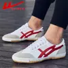 Produtos genuínos pull back tênis clássico tênis badminton treinamento tênis pista e campo antiderrapante resistente ao desgaste sapatos masculinos WL-27A