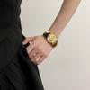 Moda Europeia e Americana Pulseira de Personalidade Simples Nicho Retrô Temperamento Pulseira de Liga Metálica Rosto Brilhante Pulseira Vórtice Acessórios de Joalheria