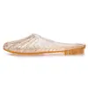 Zapatillas de Casa para Interior de Verano Versátiles con Punta de Cristal Tipo Cueva para Mujer, Pegamento Cocido, Transpirables Antideslizantes para Baño y Playa