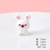 Miniatura de Paisaje Animales Lindos Accesorios de Resina en Parejas, Conejo y Rana Decoración de Jardinería Adornos de Escritorio DIY