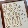 Marco Hueco de Cobre Puro Color Oro Conservante Corazón Octágono Rombus Adecuado para Marco de Diamante Swarovski Accesorios para Uñas