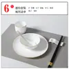 Vajilla de Porcelana Ósea con Borde Dorado Individual, Tazones, Platos y Cucharas de Cerámica para Uso en Hotel y Club, Logo Personalizable
