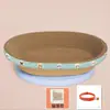Placa Arranhador para Gatos Ninho Bacia Arranhadora para Gatos Tipo Tigela Oval Dispositivo de Papelão Ondulado Liquidação Brinquedos para Gatos Resistentes ao Desgaste Suprimentos para Gatos