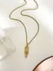 Nuevo collar para mujer con colgante de elemento de pez pequeño de acero inoxidable, diseño de moda, personalidad simple, tendencia, versátil para el uso diario
