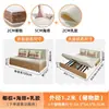 Sofá cama plegable para sala de estar y dormitorio, cama plegable individual/doble para apartamentos pequeños, cama multifuncional de doble uso extraíble y retráctil