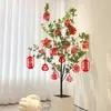 2026 Año del Caballo Año Nuevo Bonsái Colgante Pequeño Decoración de Inauguración de Casa Arreglo Tridimensional de Terciopelo Planta en Maceta Pequeño Lingote de Oro Adorno Colgante del Festival de Primavera