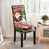 Funda de Silla Navideña Estampada Digitalmente Temu Gnomo de Dibujos Animados Atmósfera Festiva Funda Decorativa para Silla de Comedor Funda Elástica para Silla Venta al por Mayor