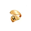 Anillo Abierto Transfronterizo para Mujer, Estilo Dulce Versátil, Corazón Pequeño, Anillo Sencillo de Acero de Titanio de Alta Gama para Viajes Diarios Ins