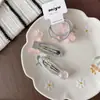 Pin Lateral Dulce y Lindo con Temática de Sirena para Niños, Pin de Colores para Flequillo de Niña Conejita Linda, Goma para el Cabello Plateada