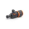 Bico Conector Rápido de 4 Pontos Revestido de Borracha ABS com Válvula Equipamento ABS para Mangueira de Jardim e Lavagem de Carro