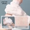 Guantes de baño Lamela de cinco dedos, toalla exfoliante de doble cara, artefacto resistente para frotar el barro, guantes de baño exfoliantes