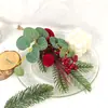 Ramas Rojas de Frutas Navideñas, Decoraciones Navideñas, Decoraciones Artificiales, Escaparates, Arreglos Florales, Esquejes Rojos de Frutas Navideñas