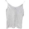 Camisola de Encaje Blanco 2023 Top Corto Chic para Mujer Camisa Base Atmósfera Leche Tirantes Pequeños
