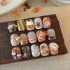 Accesorios de Moños para Uñas Mixtos Populares Capibara Oso Lindo Gato Kt Estéreo Dibujos Animados Accesorios para Uñas