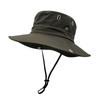 Sombrero de pescador de verano a prueba de sol para hombre, sombrero de ala grande a prueba de rayos UV, pesca al aire libre, impermeable, secado rápido, europeo y americano