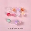 Acessórios de vidro de cores mistas pingente de borboleta estrela lua contas soltas pulseira DIY feita à mão colar acessórios de joia atacado