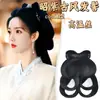 Peluca Hanfu de Moda con Estilo Antiguo de Nueve Capas Morada para Cosplay Dou Zhao Moño Trasero con Lazo