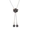Collar de Rosa Cadena de Lana Moda Otoño e Invierno para Mujer Celebridad de Internet Misma Cadena de Lana de Gama Alta 2024 Nuevo Moderno Largo