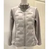 2026 Nova Jaqueta de Algodão Patchwork com Gola Alta Simples Estilo Coreano Feminina Outono Inverno Emagrecedora Fina Quente Tamanho Plus Outerwear