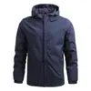 Popular Transfronterizo Amazon Primavera y Otoño Chaqueta Casual Abrigo para Hombre Chaqueta de Béisbol Chaqueta con Capucha Moderna y Sencilla Se Puede Abrir Dos Veces