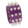 Pulseira Punk Nova Europeia e Americana Transfronteiriça Não Convencional com Pontas e Rebites Pulseira de Couro Gótica Pulseira com Rebites Masculina