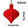 Bolas de Navidad Aterciopeladas de Tamaño Grande, Multicolor, de Forma Única, Adornos Navideños Pintados para Árbol, Bolas Decorativas para Ambiente Festivo, Personalizables