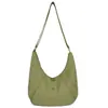 Bolsa de Tela Impermeable Ultraligera Japonesa Unisex Versátil Hombro Cruzada Multifuncional Nylon Ligero Gran Capacidad Bolsa Croissant