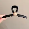 Grampo de Cabelo Elegante de Acrílico Formato Tubarão Grande Pegador para Mulheres com Acessórios de Cabelo de Luxo Adequado para Volume de Cabelo na Parte de Trás da Cabeça