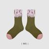 1742 calcetines infantiles al por mayor otoño e invierno nuevos calcetines de tubo estilo borla tejida anti-tejido algodón peinado sin costuras para niñas