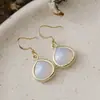 Pendientes colgantes de lágrima de piedra natural facetada orientados al diseño, modernos, culturales y creativos, accesorios de regalo, pendientes de alta calidad, fábrica de origen