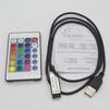 Controlador USB de 24 teclas 5V faixa de luz barra de luz RGB colorido mini infravermelho sem fio LED controlador de dimerização