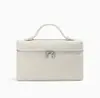 Bolso de Piel Genuina para Mujer Lp19 Bolso Lonchera, Bolso de Hombro Único Cruzado de Piel de Ternera, Bolso de Mano, Bolso Cruzado para Viajes, Simple y Versátil