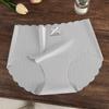 Ropa interior antibacteriana sin costuras de seda de hielo 10A para mujer, pantalones de yoga sencillos que se pueden usar con entrepierna inferior de algodón puro de secado rápido, ropa interior de cintura media