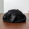 Sombrero Nuevo Estilo 2026 para Mujer, Boina de Lana Otoño e Invierno, Sombrero Pequeño Retro Británico, Elegante y con Estilo, Azafata al por Mayor