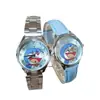 Novo Doraemon Sininho Doraemon Desenho Animado Infantil Pulseira de Aço Inoxidável À Prova d'Água Relógio de Presente para Aluno do Ensino Fundamental