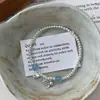 Pulseira Abacus de Peixinho em Prata de Lei S925 para Mulheres, Estilo Japonês, Design de Nicho Vintage de Alta Qualidade, Popular no Xiaohongshu