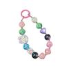 Pulsera de Oso Conejo Colorida Funda de Teléfono Cadena de Cuentas Hecha a Mano Llavero Accesorios para Coche Bolso de Niña Arte con Cuentas DIY