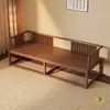 Nuevo Juego de Cama Luohan de Madera Maciza de Nogal Estilo Chino para Uso Doméstico en la Sala de Estar, con Estética Estilo Song, Lujo Ligero Minimalista y un Sofá Inspirado en Zen