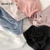 Shorts de Casa Antiexposição de Verão Fa Bom Tamanho Grande Estilo Solto com Pequenas Fendas Laterais