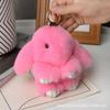Colgante de Peluche de Conejo Lindo Imitación Accesorio de Peluche Llavero de Coche Lindo para Chicas Colgante de Bolso