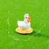 Decoração de terrário de musgo, família de galos miniatura realista, figuras de PVC, artesanato feito à mão