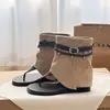 Sandalias Bota de Cuña Retro Romanas Modelo Nuevo 2026 para Mujer, Sandalias de Punta de Espiga de Tubo Corto, Botines para Mujer