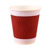 Vaso de Papel Corrugado Engrosado de Tres Capas con Tapa, Aislado para Café Caliente, Té con Leche y Otras Bebidas Calientes, Antiescaldado, Vaso de Papel Reforzado, Vaso de Papel Personalizado