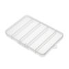 Caja de embalaje con particiones para gotas de cera de lacre de 5 compartimentos, caja de almacenamiento fija, plástico transparente para joyería, abalorios, equipo de pesca, caja de pesca