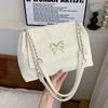 Bolsa de Ombro Estilo Coreano Nicho Feminina 2024 Nova Moda Distinta Bolsa Messendant Textiva Comutador OL Bolsa de Ombro