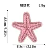 Parches Bordados de Lentejuelas para Toallas con Flores, Estrellas de Mar, Mariposas, Cámara, Huellas de Gato Bordadas para Ropa, Bolsas, Parches de Bricolaje