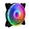 Ventoinha de gabinete de computador 12CM Star Diamond silenciosa controle remoto mudança automática de cor RGB fan fofo e feminino