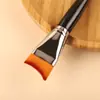 Cangzhou Pincel de Maquillaje Pincel para Base de Maquillaje Luna Creciente Pincel de Hoja Pincel para Base de Maquillaje Líquida Ultra-delgado Sin Marcas Sin Polvo Herramientas de Maquillaje de Belleza
