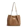 Bolsa de Hombro de Pana con Cadena de Gran Capacidad Bolso Tote Bolso de Mujer 2026 Nuevo Invierno Tendencia Bolso de Hombro Único para el Trabajo